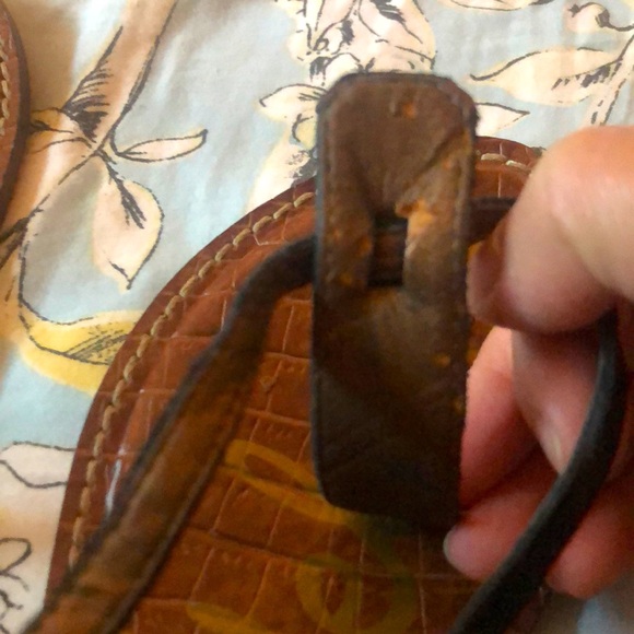 Sam Edelmen Thong Leather sandals in black,brown size 8 - Picture 11 of 12